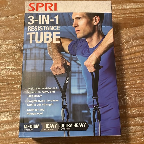SPRI 3-IN-1 Resistance Tube NEW - Picture 1 of 4